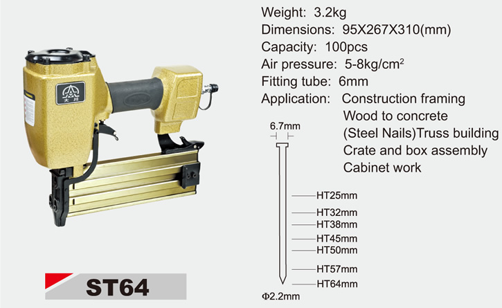 大川牌系列钉枪ST64