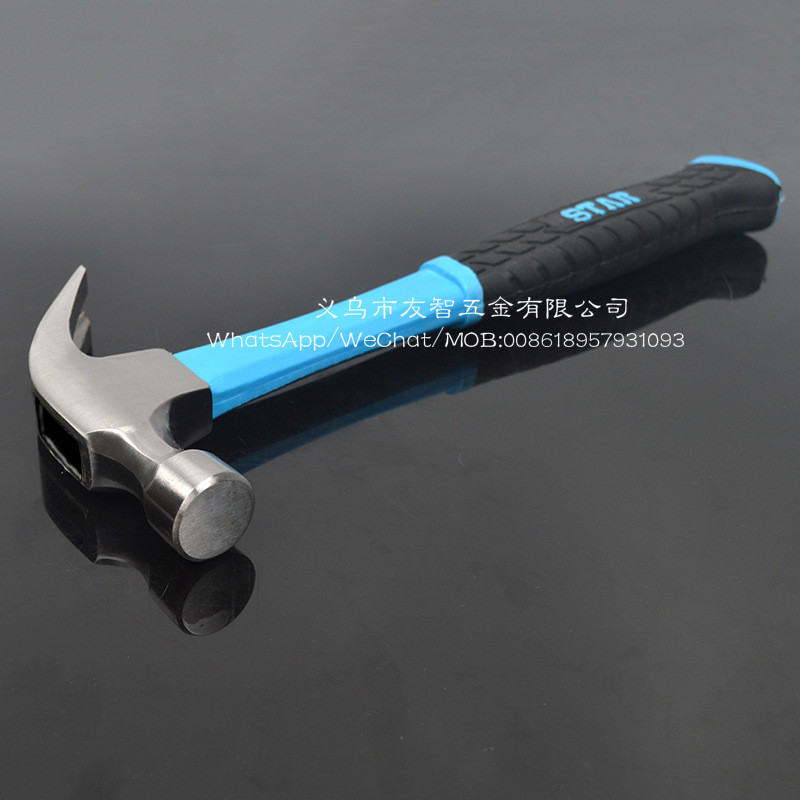 Plastic bag handle claw hammer