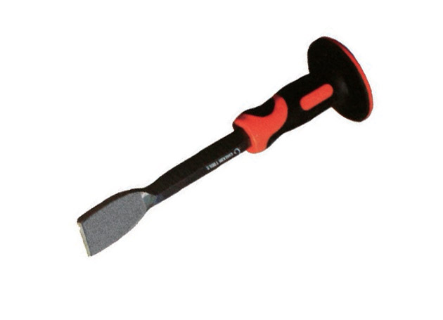 
	Brick chisel with plastic handle, hex shank