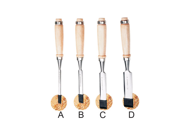 
	4pcs wooden chisel set