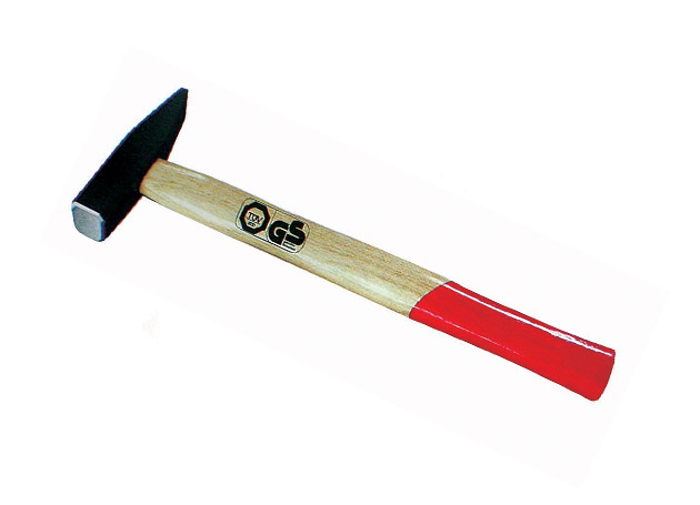 German type machinist hammer with bleached wooden handle, 1/3 red painted
Size: 100, 200, 300, 400, 500, 600, 800, 1000,
1500, 2000G