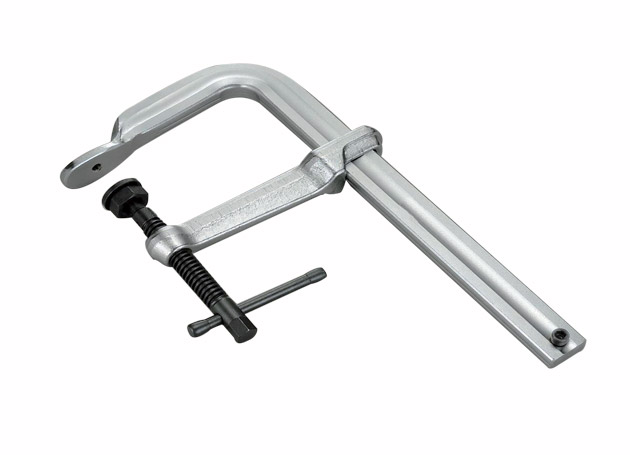 F-clamp with changeable pad, hexagonal screw head, fully drop forged, Chrome plated surface
Size: 100×200mm - 140×1200mm