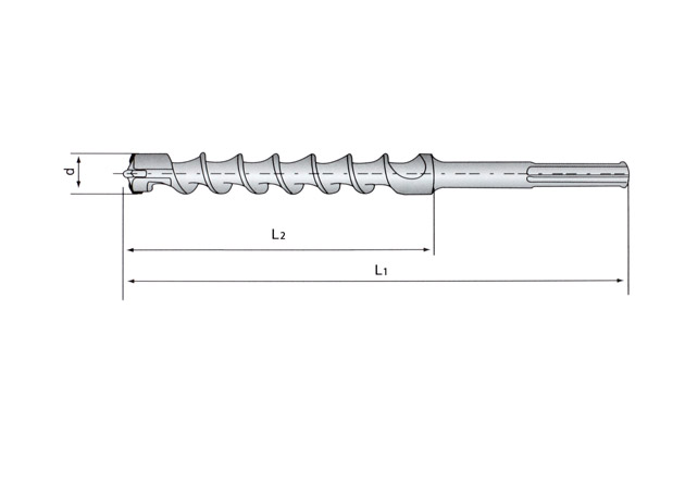 
	Electric hammer drill bits with SDS-Max shank

	