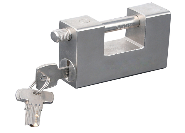 
	Thick type rectangular padlock