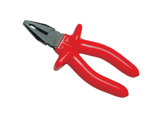 G ermany type combinat ion pliers, nickel–iron alloy plated surface, insulated handle
Size: 6”, 7”, 8”