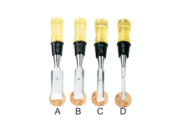 
	4pcs wooden chisel set