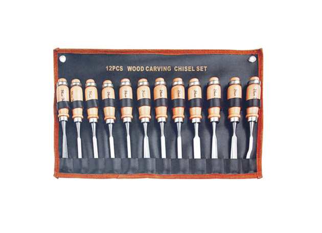 
	12pcs wooden carving chisel set