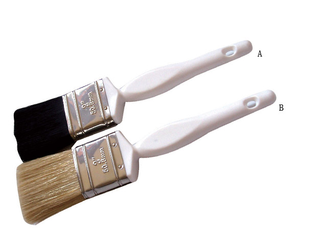 
	Flat brush, natural bristles mixed