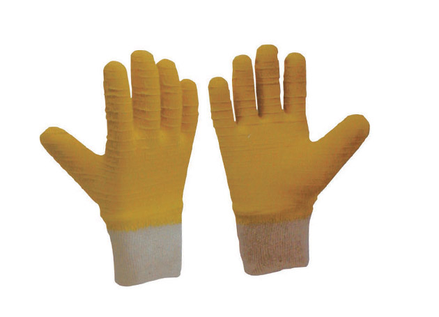 
	Interlock latex gloves