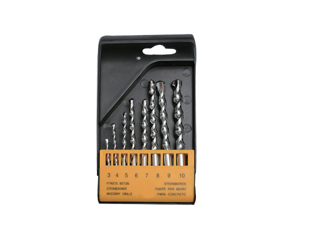 
	8pcs Masonry drill bits set, Chrome plated surface