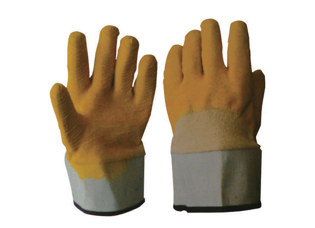 
	Interlock latex gloves