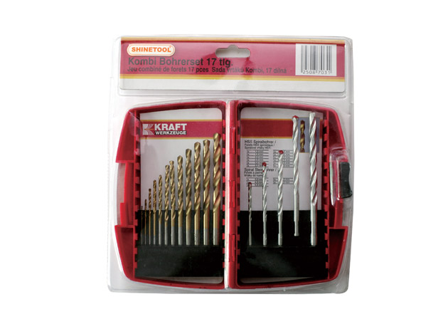 
	17pcs Mixed drill bits set