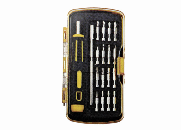 18pcs screwdriver bit set
Content: 16pcs screwdriver bit
1pc screwdriver
1pc magnetic bit holder