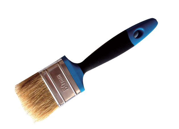
	Flat brush, 100% natural bristles, TPR handle Size: 1”, 1.5”, 2”, 2.5”, 3”